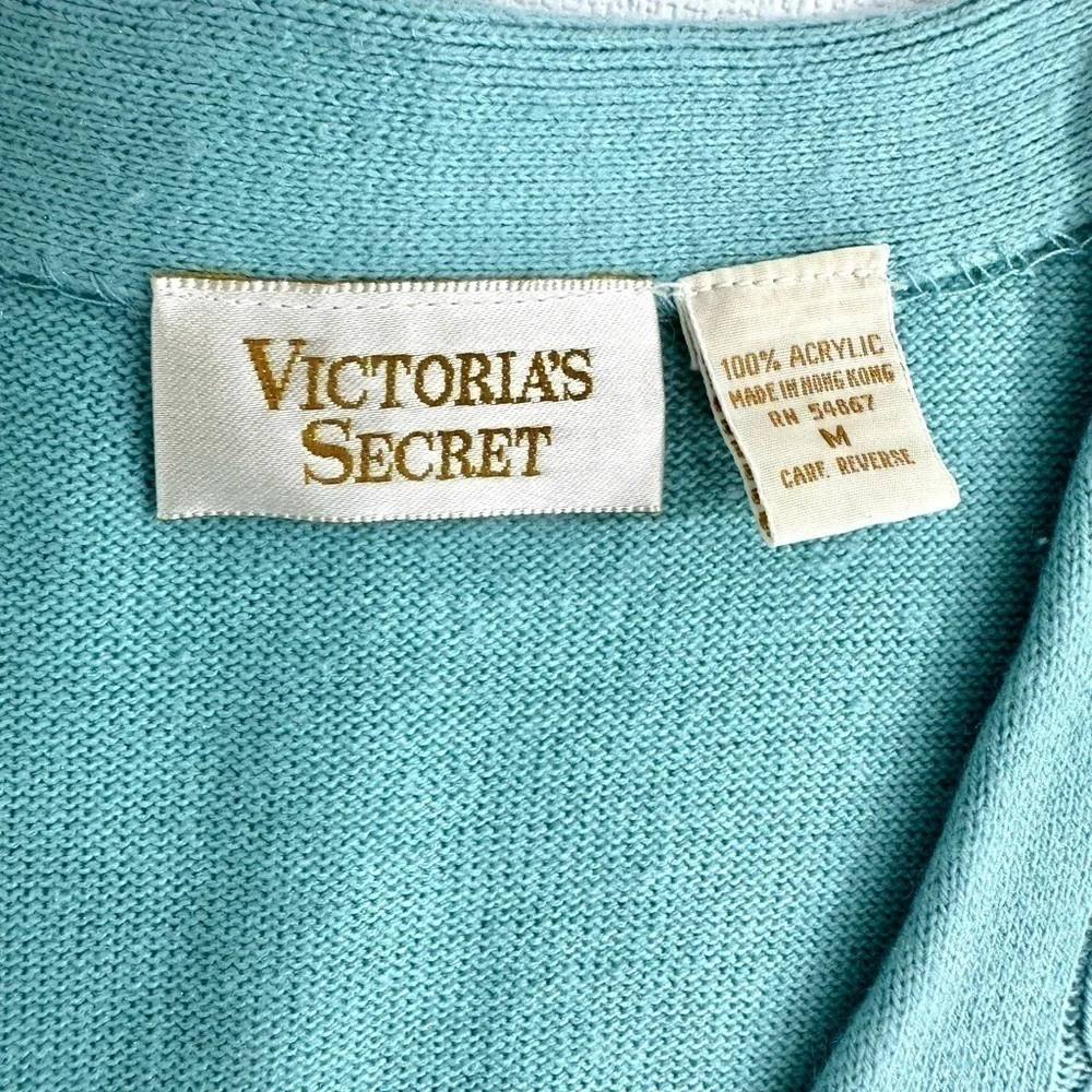 Victoria’s Secret vintage gold label knit sweater cardigan  size M - Picture 6 of 10